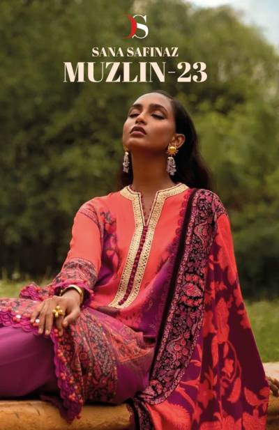 Sana Safinaz Muzlin Vol 23 By Deepsy Suit Fancy Cotton Pakistani Salwar Kameez Collection